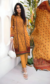 3PC Embroidered Unstitched Lawn Suit - NA-V4-05